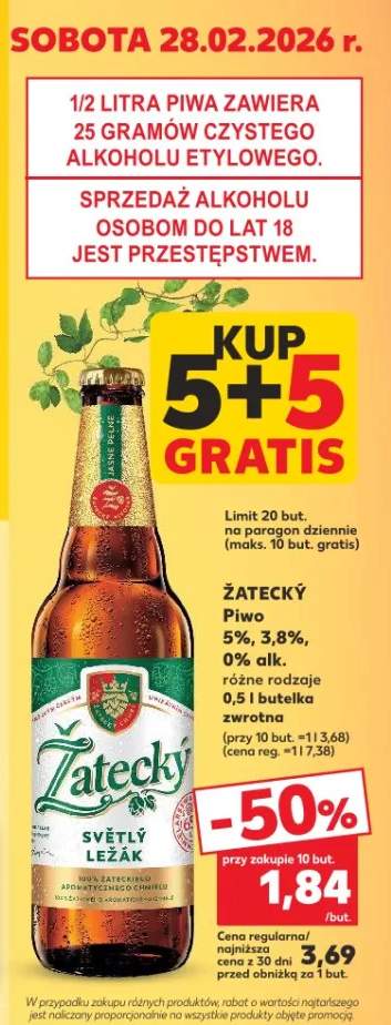 Piwo światły lężak różne rodzaje 0,5l butelka zwrotna