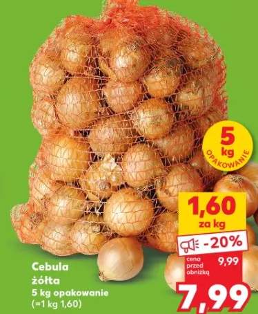 Cebula żółta opakowanie 5kg