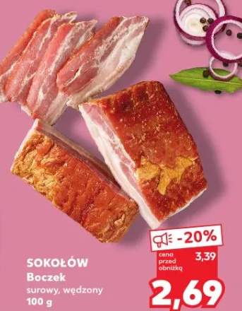 Boczek surowy, wędzony