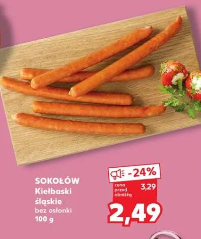 Kiełbaski śląskie bez osłonki