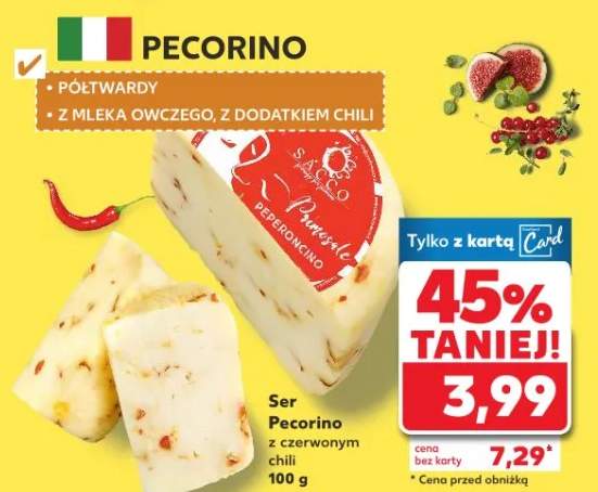 Ser Pecorino z czerwonym chili