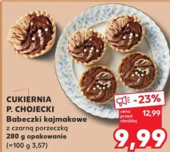 Babeczki kajmakowe z czarną porzeczką