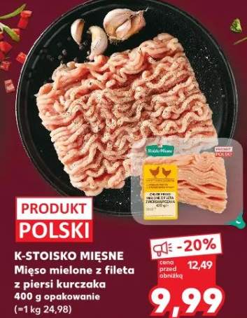 Mięso mielone z fileta z piersi kurczaka