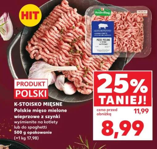 Mięso mielone wieprzowe z szynki wyśmienite na kotlety lub do spaghetti