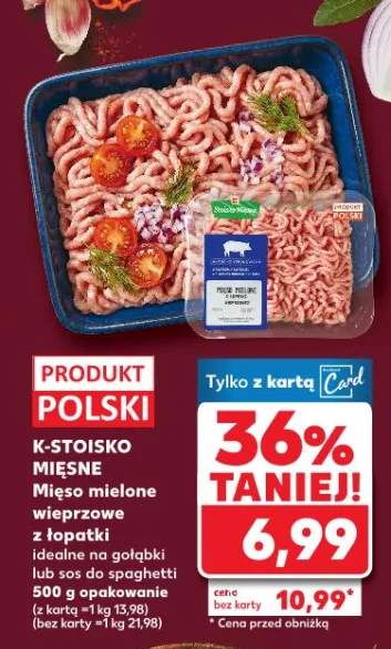 Mięso mielone wieprzowe z łopatki idealne na gołąbki lub sos do spaghetti