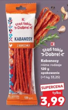 Kabanosy z kurczaka różne rodzaje