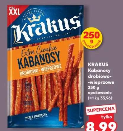 Kabanosy drobiowo-wieprzowe