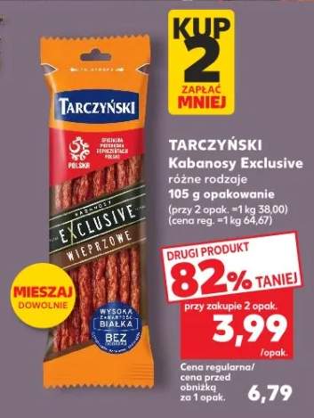 Kabanosy Exclusive różne rodzaje