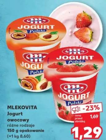 Jogurt owocowy różne rodzaje