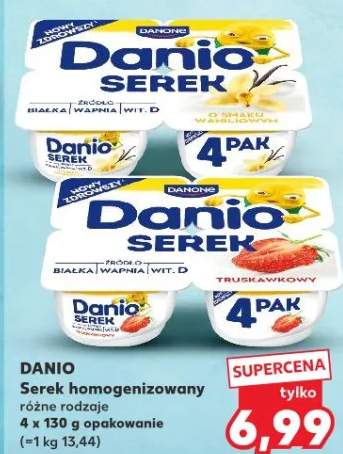 Serek homogenizowany różne rodzaje