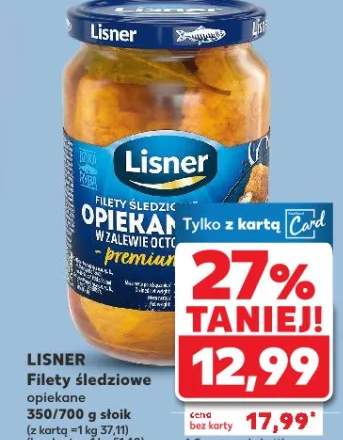 Filety śledziowe opiekane 350/600 słoik