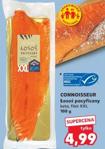 Łosoś pacyficzny keta filet XXL 100g