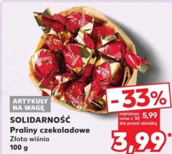 Praliny czekoladowe Złota wiśnia