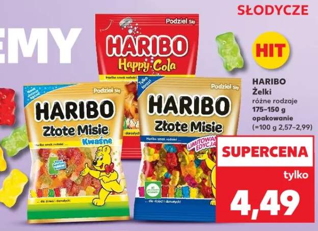 Żelki różne rodzaje