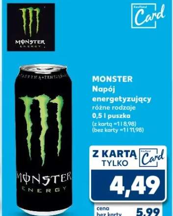 Napój energetyzujący Monster