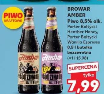Piwo Browar Amber Porter Bałtycki, Heather Honey, Porter Bałtycki Wanilia Espresso