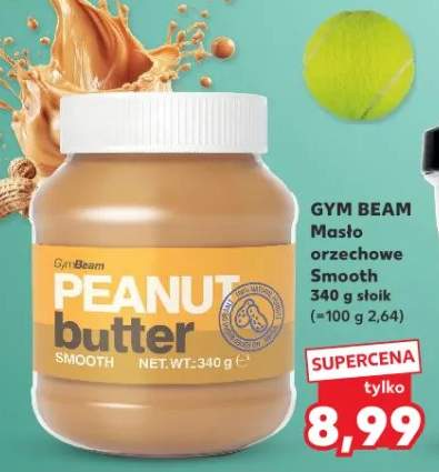 Masło orzechowe smooth Gym Beam Peanut Butter