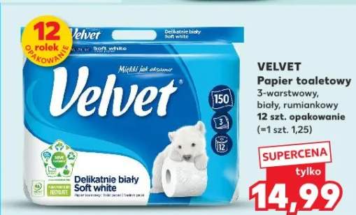 Papier toaletowy 3-warstwowy, biały, rumiankowy