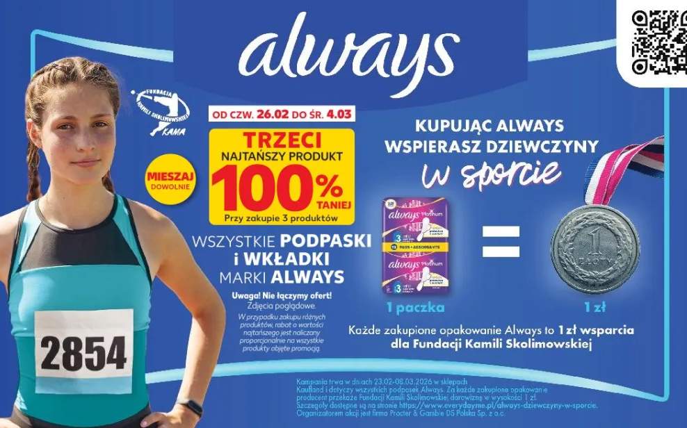 Podpaski i wkładki różne rodzaje