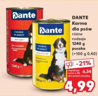 Karma dla psów różne rodzaje puszka