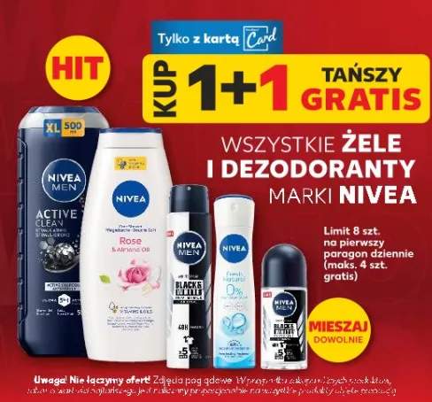 Żele i dezodoranty marki Nivea