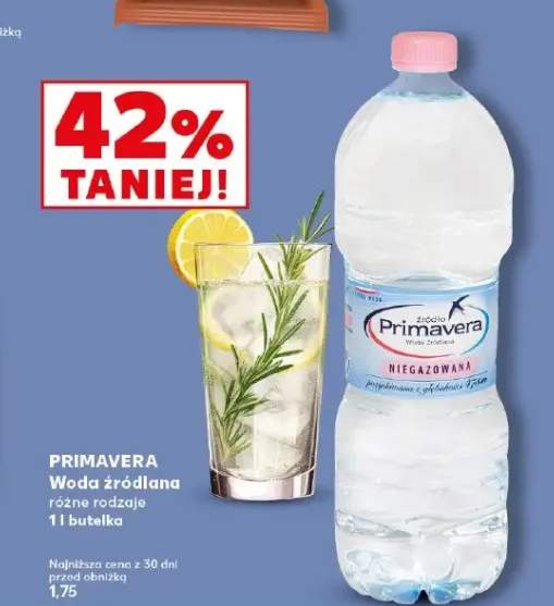 Woda źródlana niegazowana