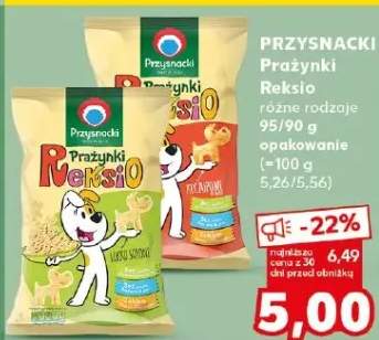 Prażynki Reksio różne rodzaje