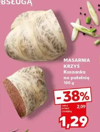 Masarnia krzyś kaszanka na patelnię