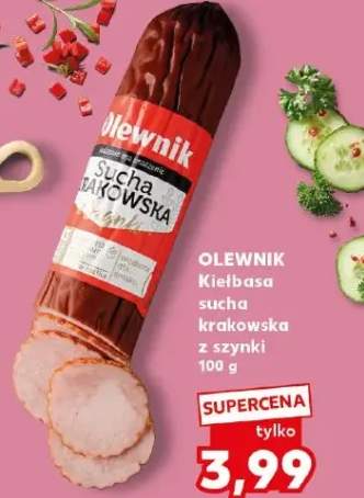 Kiełbasa olewnik sucha krakowska z szynki