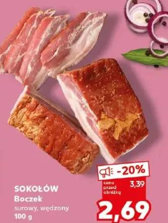 Boczek surowy, wędzony