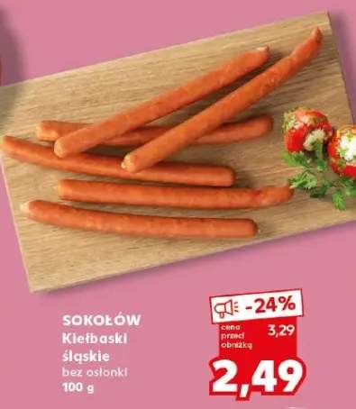 Kiełbaski śląskie bez osłonek