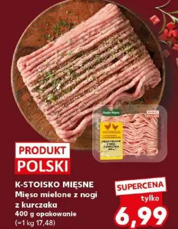 Mięso mielone z nogi z kurczaka