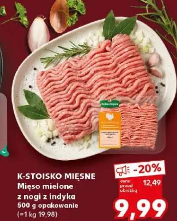 Mięso mielone z nogi z indyka