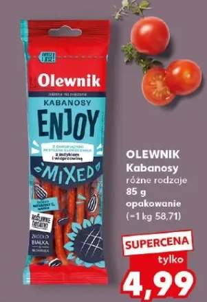 Kabanosy Enjoy różne rodzaje