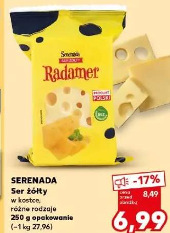 Ser Ser żółty w kostce, różne rodzaje