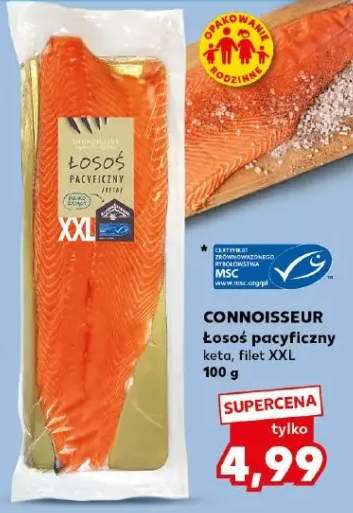 Łosoś pacyficzny keta, filet XXL