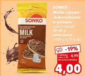 Wafle ryżowo-kukurydziane z czekoladą różne rodzaje