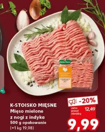 Mięso mielone z nogi z indyka