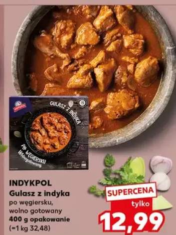 Gulasz z indyka po węgiersku, wolno gotowany