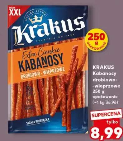 Kabanosy drobiowo-wieprzowe