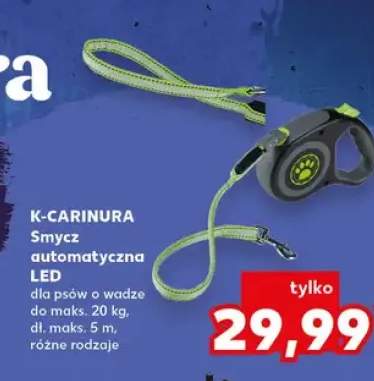 Smycz automatyczna LED dla psów o wadze do maks. 20 kg, dł. maks. 5 m, różne rodzaje