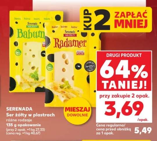 Ser żółty w plastrach różne rodzaje