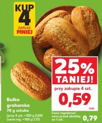 Bułka grahamka 70 g sztuka