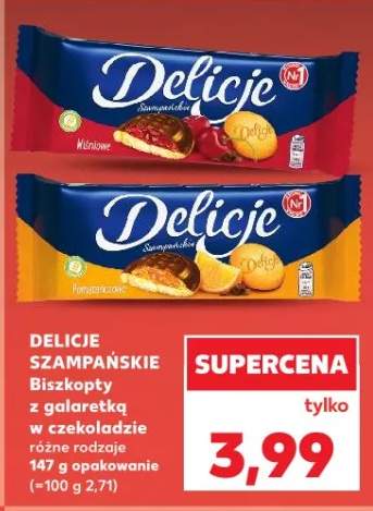 Szampańskie, Biszkopty z galaretką w czekoladzie różne rodzaje