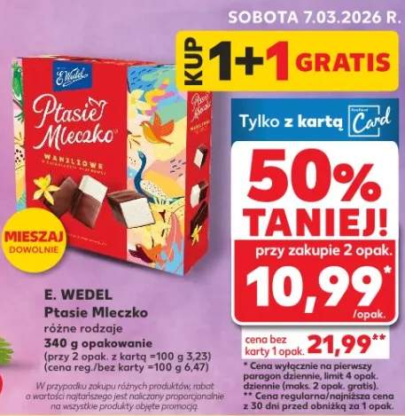 Ptasie mleczko różne rodzaje opakowanie