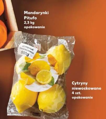 Cytryny niewoskowane