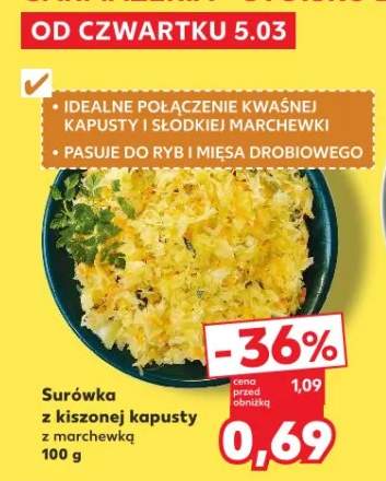 Surówka z kiszonej kapusty z marchewką