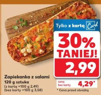 Zapiekanka z salami