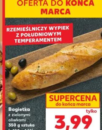 Bagietka z zielonymi oliwkami