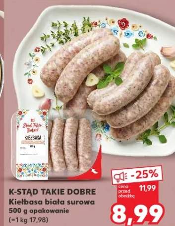 Kiełbasa biała surowa
